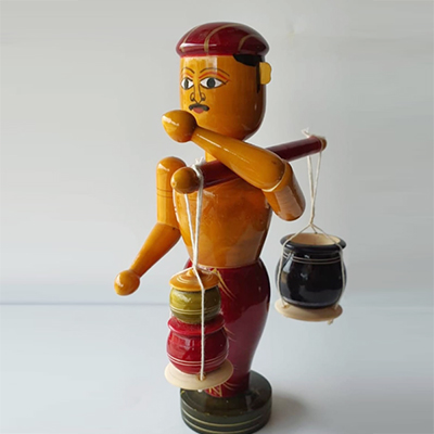"Etikoppaka Wooden Farmer (Small size) A-39 - Click here to View more details about this Product